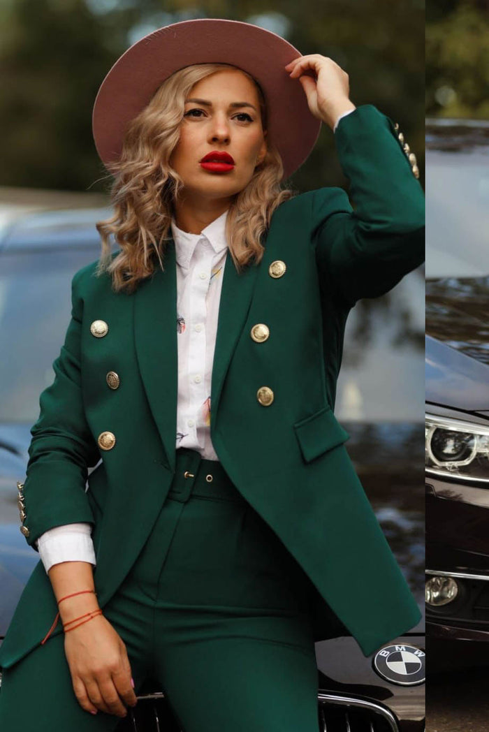 Compleu dama elegant Blysse - Verde Balcanik Fashion Boutique