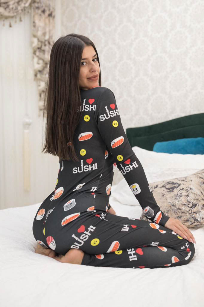 Pijama dama Sushi - Neagra Balcanik Fashion Boutique