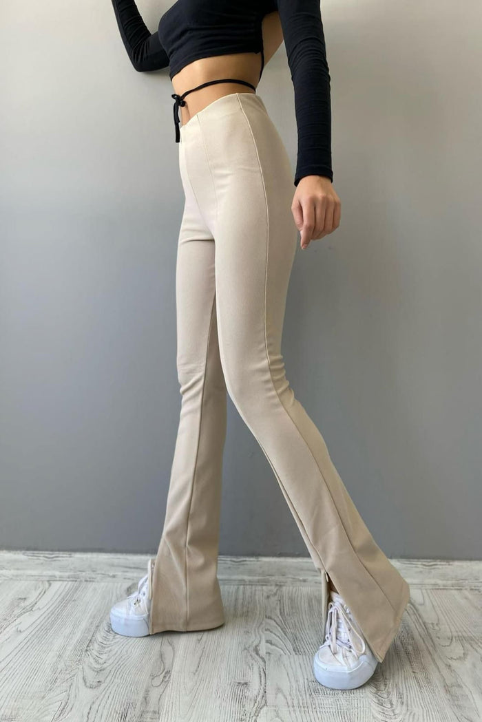 Pantaloni dama Kinsley - Bej Balcanik Fashion Boutique