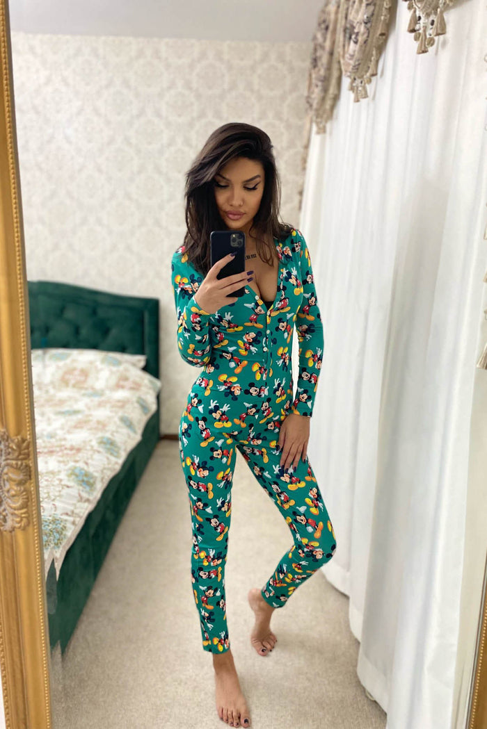Pijama dama Mickey - Verde Balcanik Fashion Boutique