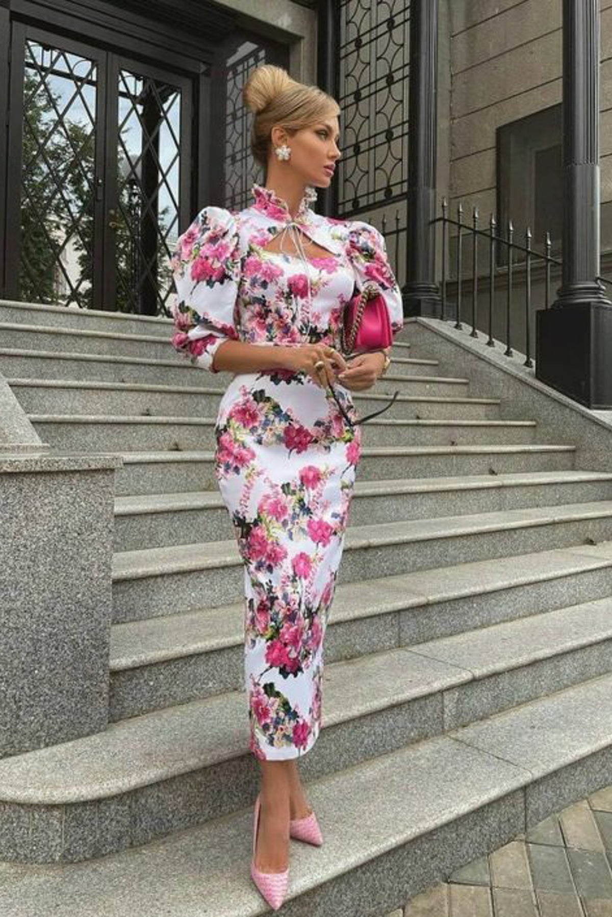 Rochie cu imprimeu floral - Cassidy - Alba Balcanik Fashion Boutique