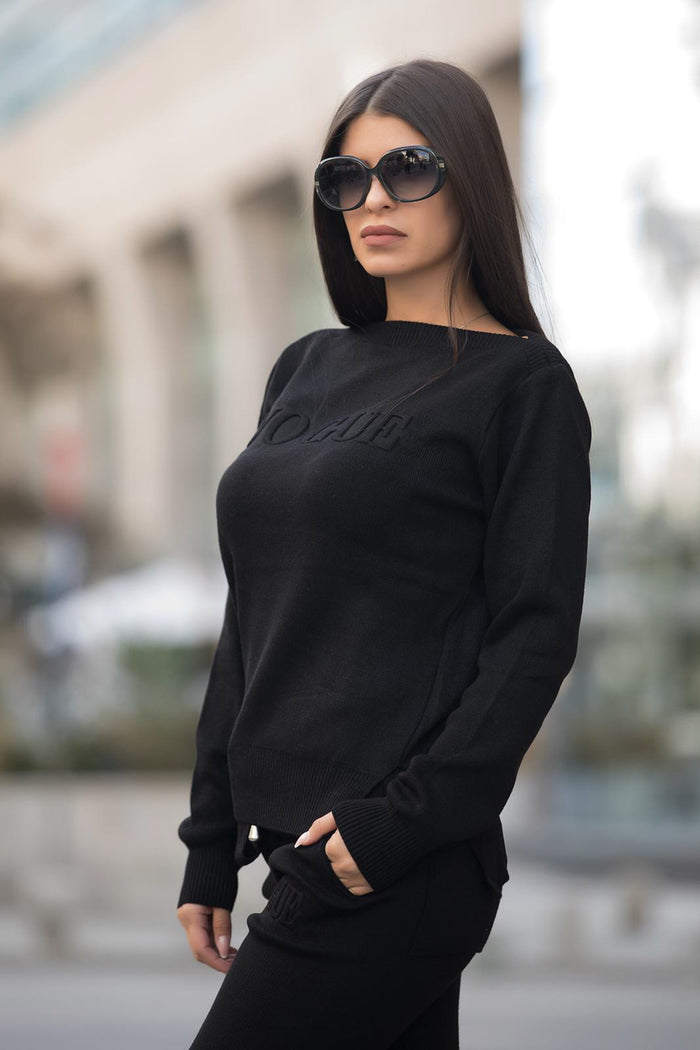 Compleu dama Vogue - Negru Balcanik Fashion Boutique