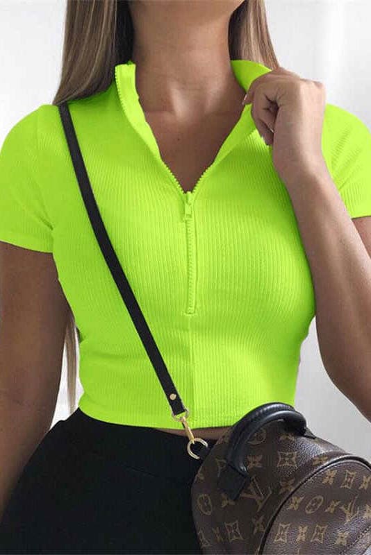 Top dama Sharon - Verde neon Balcanik Fashion Boutique